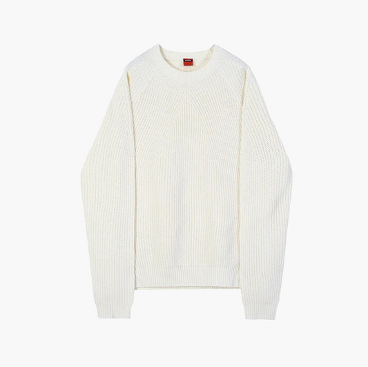 Pull en maille col rond